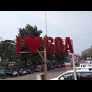 Der „Selfie Point“ am Bahnhof von Vasco da Gama …